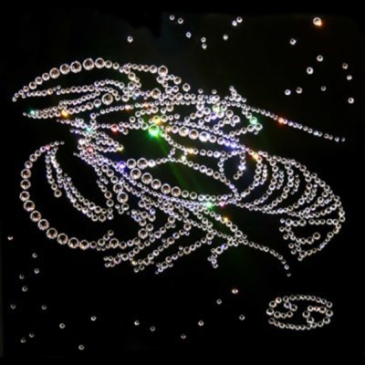 Картина Рак 25х25 см с крис...