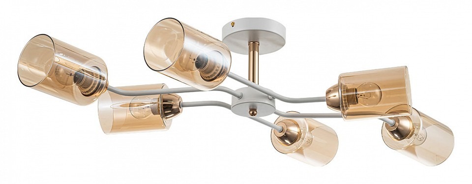 Фото Люстра на штанге Escada Vertigo 1131/6P White/Gold ESC_1131_6P_White_Gold - интернет-магазин МегаТерем в Москве