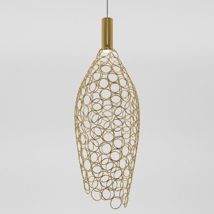 Фото Подвесной светильник Eurosvet Ruche 90380/1 золото EV_a069063 - интернет-магазин МегаТерем в Москве