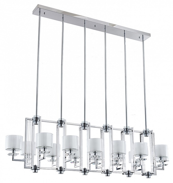 Фото Люстра на штанге Newport 4400 4408+6/S сhrome NWP_M0064730 - интернет-магазин МегаТерем в Москве