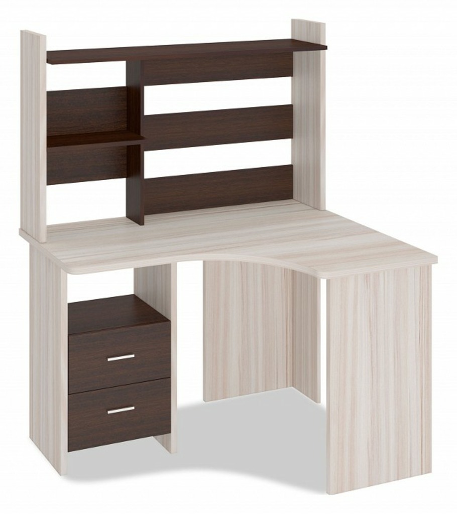 Фото Стол компьютерный Домино Лайт СКЛ-Угл120+НКЛ-120 MER_SKL-Ugl120_NKL-120_KV_PRAV - интернет-магазин МегаТерем в Москве