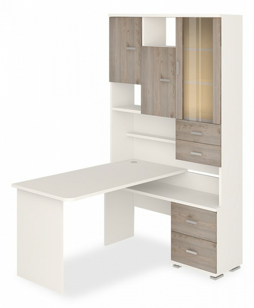 Фото Стол компьютерный Домино СР-620-140 MER_SR-620-140-BENBE-PRAV - интернет-магазин МегаТерем в Москве