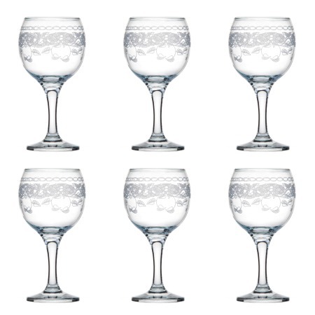 Фото Набор бокалов для вина из 6 шт 260 мл Флёр new (MS411-02-07-01) - интернет-магазин МегаТерем в Москве