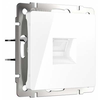Розетка Ethernet RJ-45 и со шторками, без рамки Werkel белый W5120101 WRK_a069683