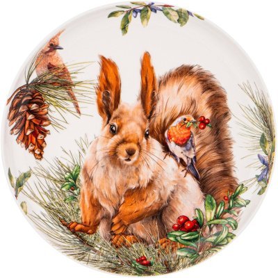 Тарелка закусочная lefard "лесная сказка" белка 20,5 см (590-391) 