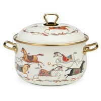 Кастрюля lefard эмалированная с крышкой, серия passage, 4,8л, диа.22см подходит для индук.плит (950-654) 