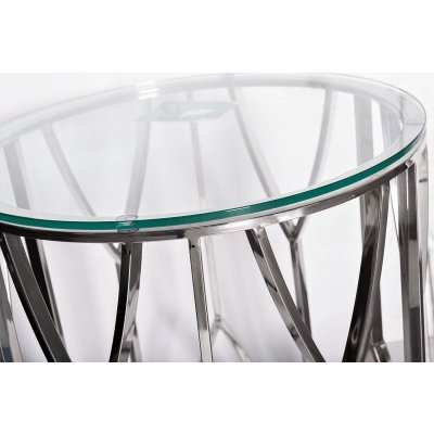 Стол журнальный стекло проз...