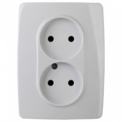 Розетка двойная без заземле...