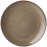 Тарелка обеденная bronco "nature" 26,5см серая (263-1263) 