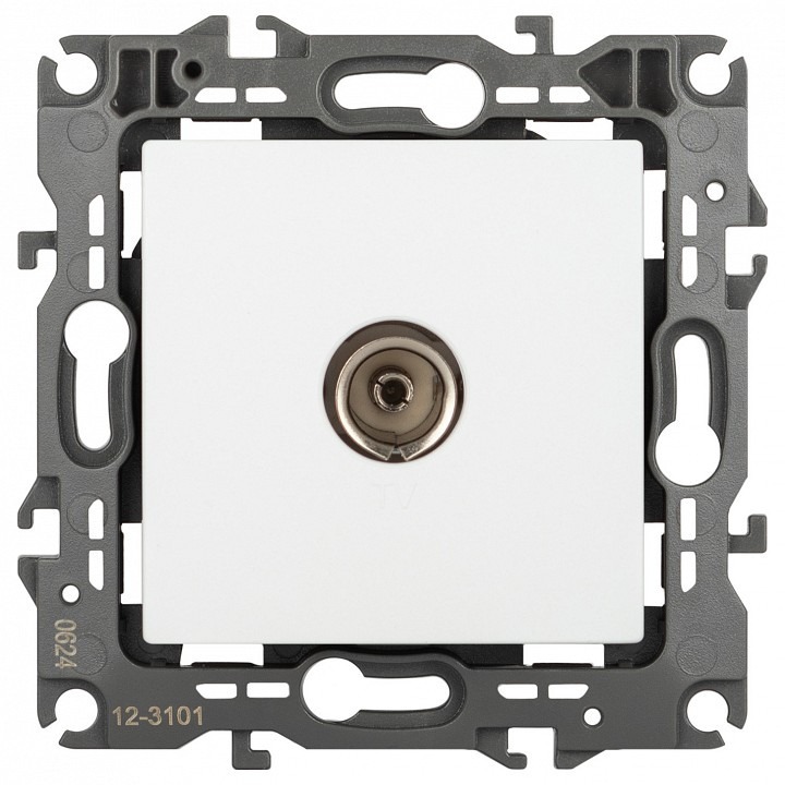 Фото ТВ-розетка без рамки Эра Эра 12 12-3101-01М ER_B0065711 - интернет-магазин МегаТерем в Москве