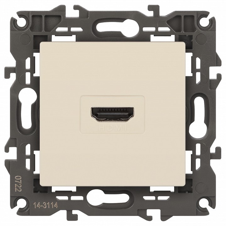 Фото Розетка HDMI без рамки Эра Эра Elegance 14-3114-02 ER_B0034333 - интернет-магазин МегаТерем в Москве