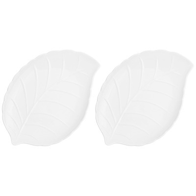 Набор тарелок обеденных lefard "native" в форме листа 2 шт. 27,7*20,5*2,5 см (474-217) 