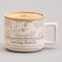 Кружка lefard 400мл с бамбуковой крышкой "sweet home" 9.6*8cm (756-476) 