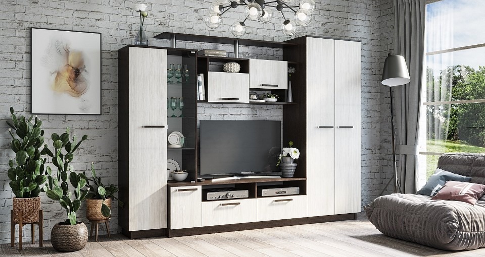 Фото Стенка для гостиной Вега BTS_00-00014231 - интернет-магазин МегаТерем в Москве