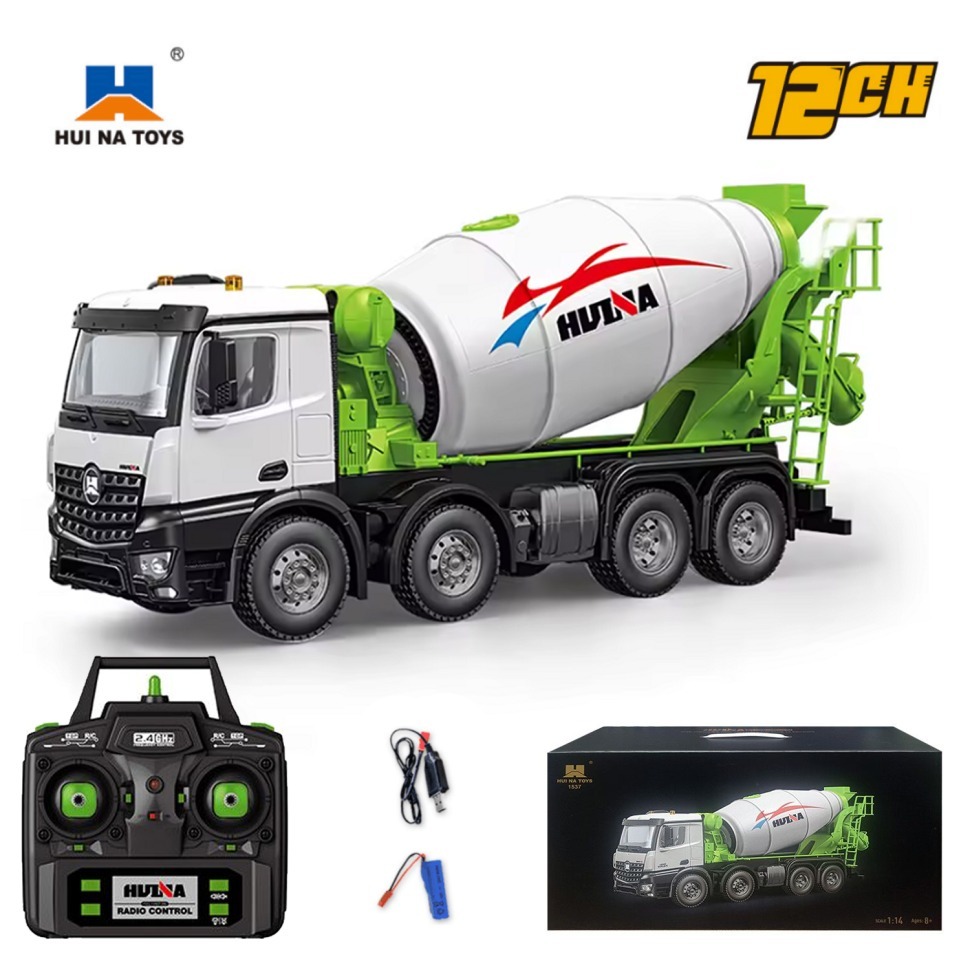 Фото Радиоуправляемая бетономешалка HUINA 1:14 (HN1537) - интернет-магазин МегаТерем в Москве