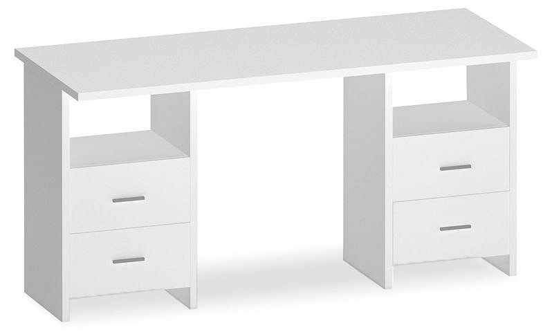 Фото Стол письменный Домино Lite СКЛ-Прям150+2ТЯЛ MER_SKL-Pryam150-2TYAL_BE - интернет-магазин МегаТерем в Москве