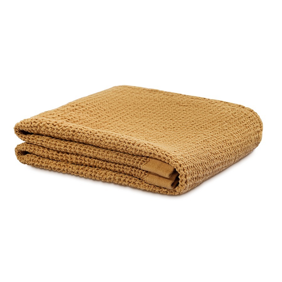 Фото Полотенце для рук из умягченной вафли цвета охры из коллекции essential, 50x90 см (79189) - интернет-магазин МегаТерем в Москве