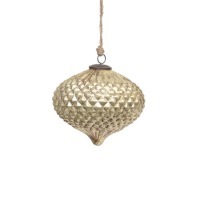 Новогодняя игрушка BL-008A, 15, стекло, Rustic gold, ROOMERS FURNITURE