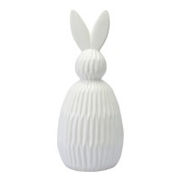 Декор из фарфора белого цвета trendy bunny из коллекции easter essential, 12,5х12,5x30,5 см (77384)