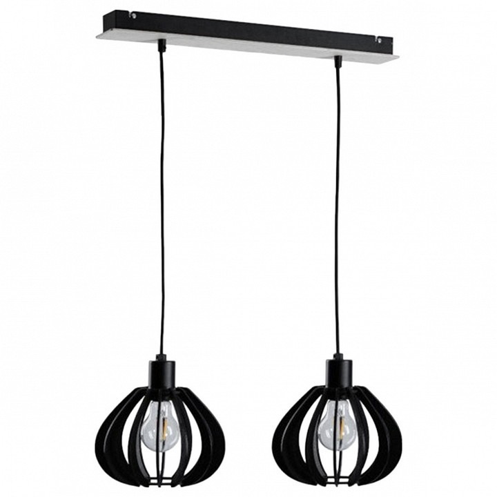 Фото Подвесной светильник Imex MD.9007 MD.9007-2-P-BK IMX_MD.9007-2-P-BK - интернет-магазин МегаТерем в Москве