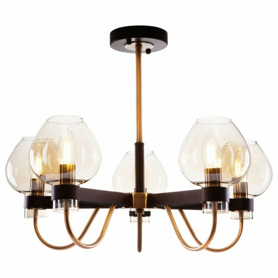 Фото Люстра на штанге Freya Tara FR5028PL-05B MY_FR5028PL-05B - интернет-магазин МегаТерем в Москве