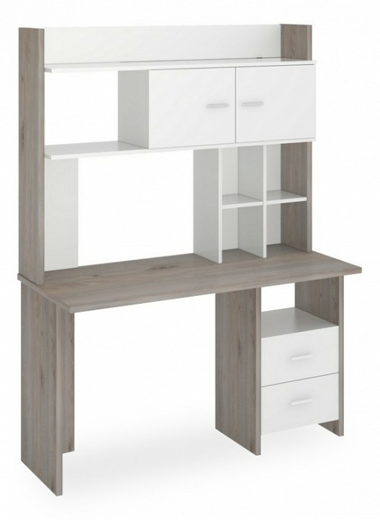 Фото Стол компьютерный Нельсон Lite СКЛ-Прям130+НКЛХ-130 MER_SKL-Pryam130-NKLH-130_NBE - интернет-магазин МегаТерем в Москве