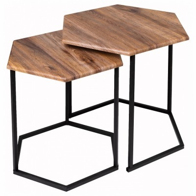 Набор из 2 столов журнальных МеталлАрт М003 ML_4673750200813