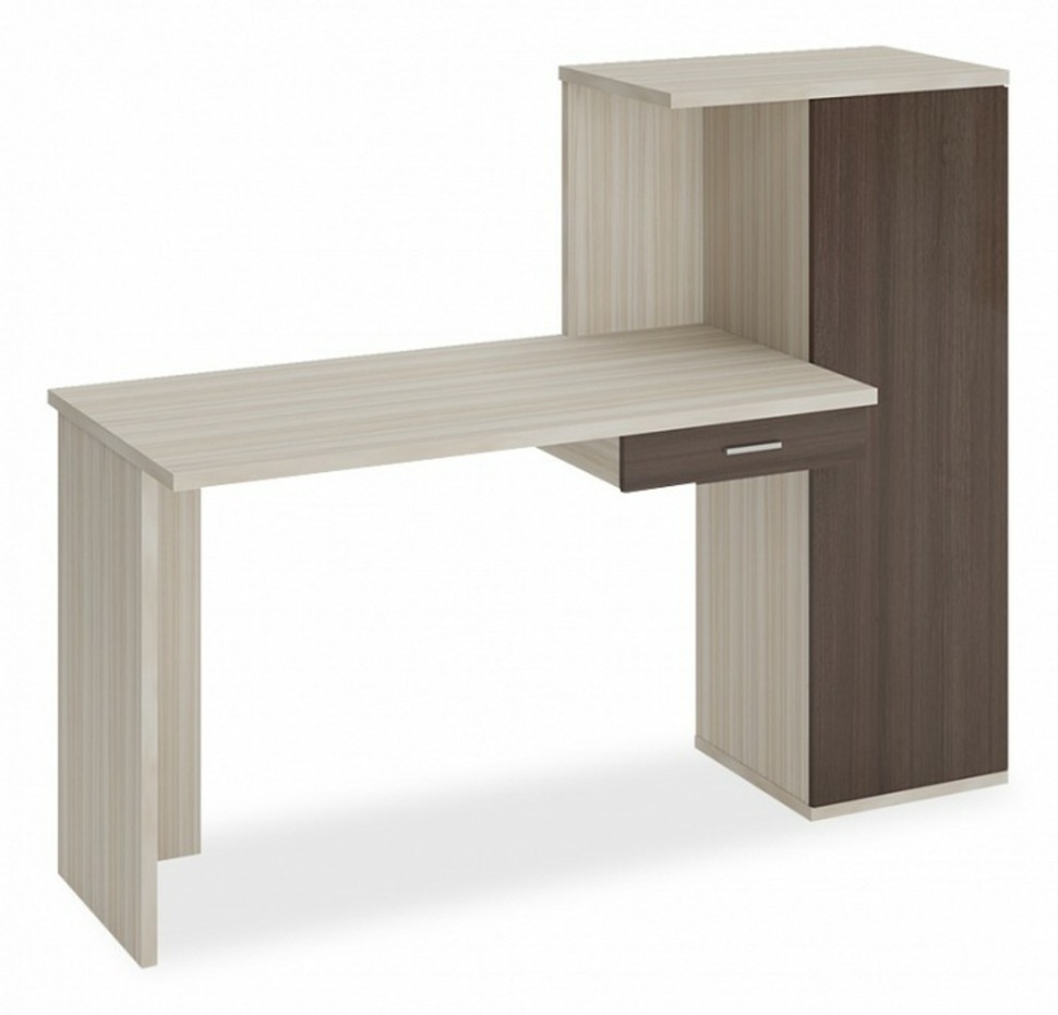 Фото Стол письменный Домино Lite СКЛ-ПРЯМ120+ШК MER_SKL-PRYAM120-SHK-KSH-CH - интернет-магазин МегаТерем в Москве