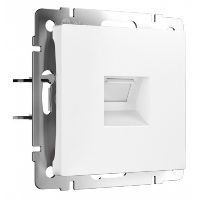 Розетка Ethernet RJ-45 и со шторками, без рамки Werkel белый матовый W5120001 WRK_a069684