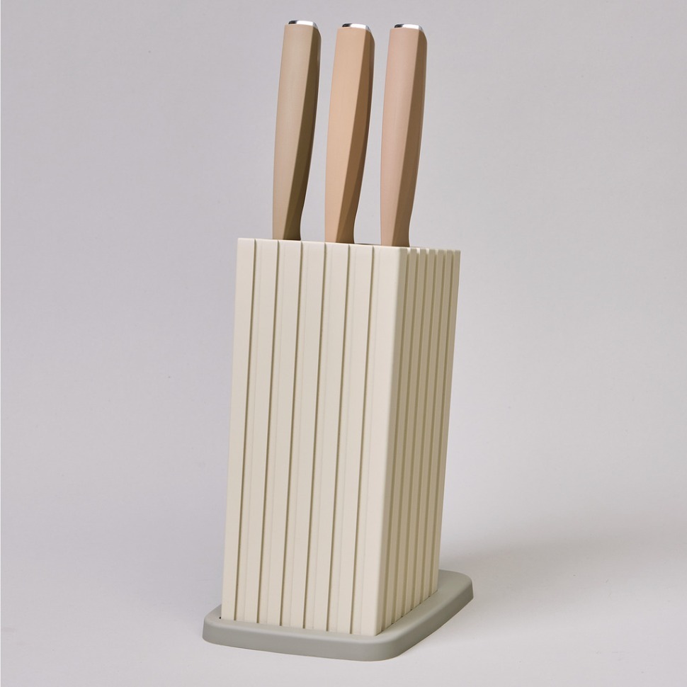 Фото Набор ножей agness на пластиковой подставке, 6 предметов (911-746)  - интернет-магазин МегаТерем в Москве