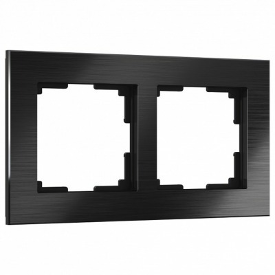 Рамка на 2 поста Werkel Aluminium (черный алюминий) W0021708 WRK_a050962