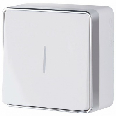 Выключатель одноклавишный с подсветкой Werkel Gallant (белая) W5010101 WRK_a051578