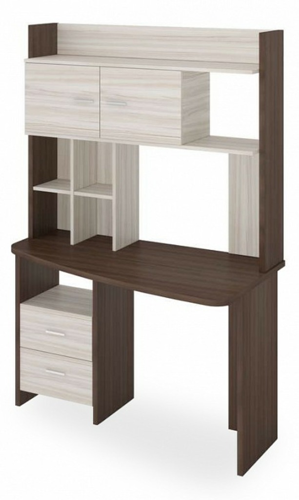 Фото Стол компьютерный Домино Lite СКЛ-Крл120+НКЛХ-120 ШК ПРАВ MER_SKL-Krl120-NKLH-120_SHK_PRAV - интернет-магазин МегаТерем в Москве