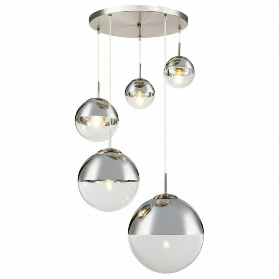 Фото Подвесной светильник TopLight Glass TL1203H-05CH TPL_TL1203H-05CH - интернет-магазин МегаТерем в Москве