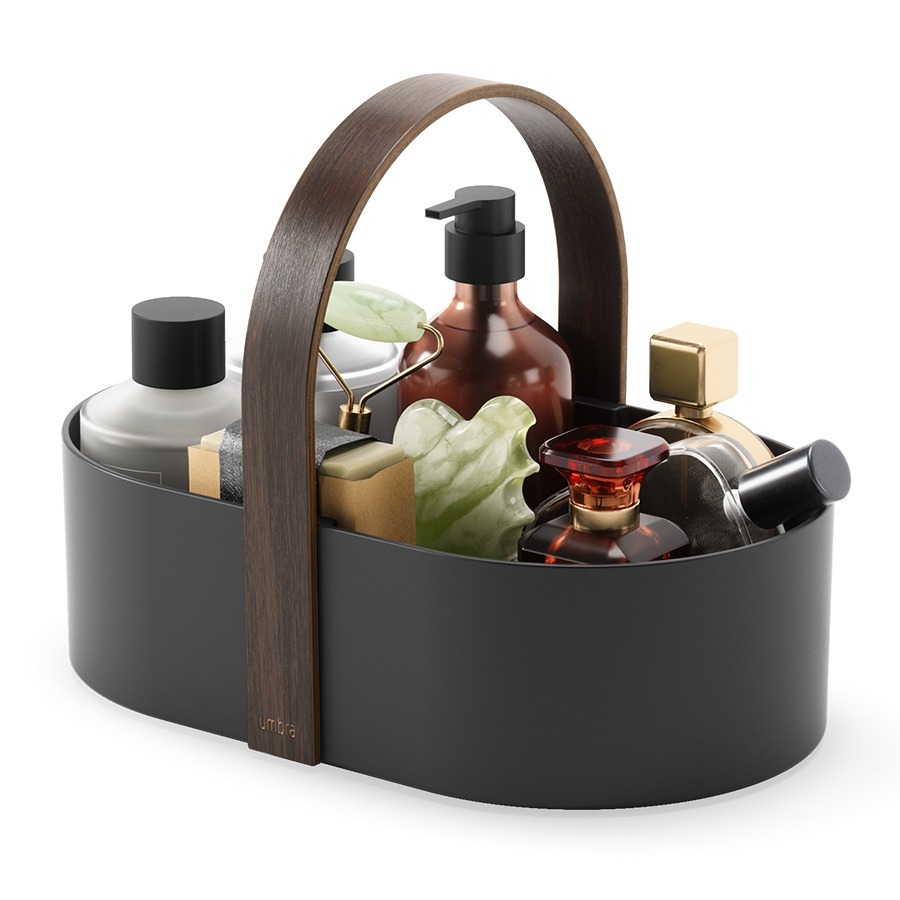 Фото Органайзер bellwood caddy, 30х23 см, черный/орех (76805) - интернет-магазин МегаТерем в Москве