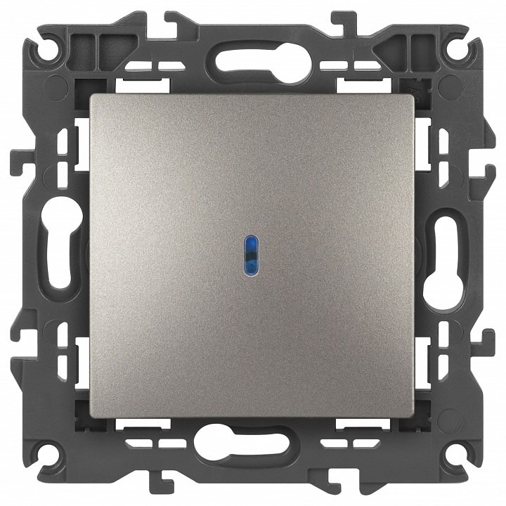 Фото Выключатель одноклавишный с подсветкой без рамки Эра Эра Elegance 14-1102-16 ER_B0065785 - интернет-магазин МегаТерем в Москве