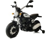 Детский мотоцикл Qike Чоппер белый (QK-307-BLACK)