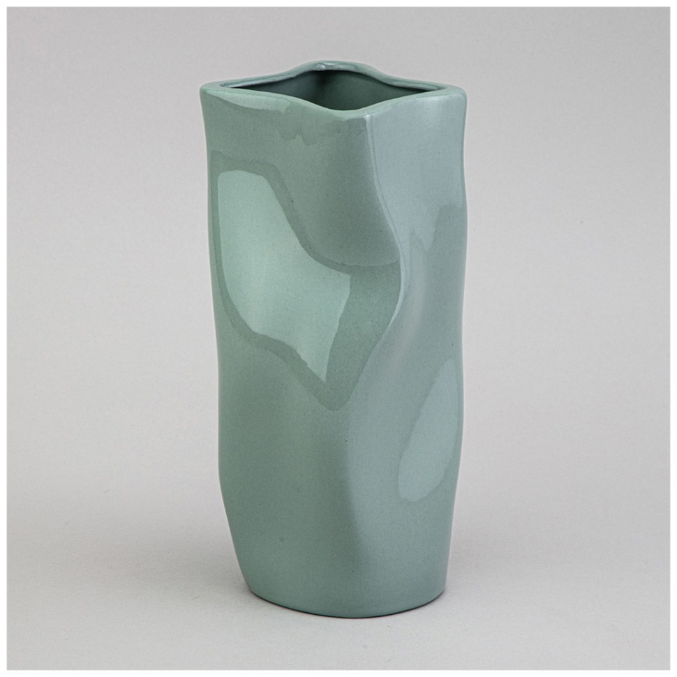 Фото Ваза 11*11*21см цвет: мятный Lefard (374-150) - интернет-магазин МегаТерем в Москве
