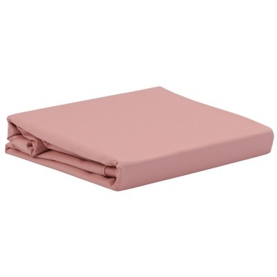 Простыня из сатина темно-ро...