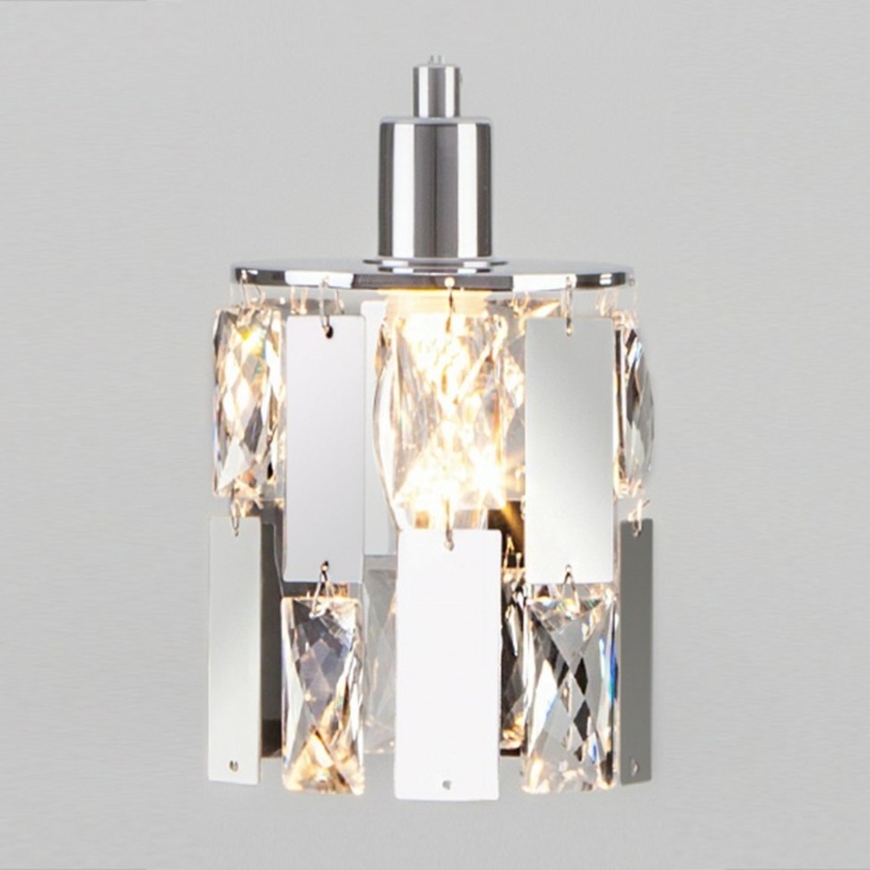 Фото Подвесной светильник Eurosvet Scoppio 50101/1 хром EV_a044680 - интернет-магазин МегаТерем в Москве