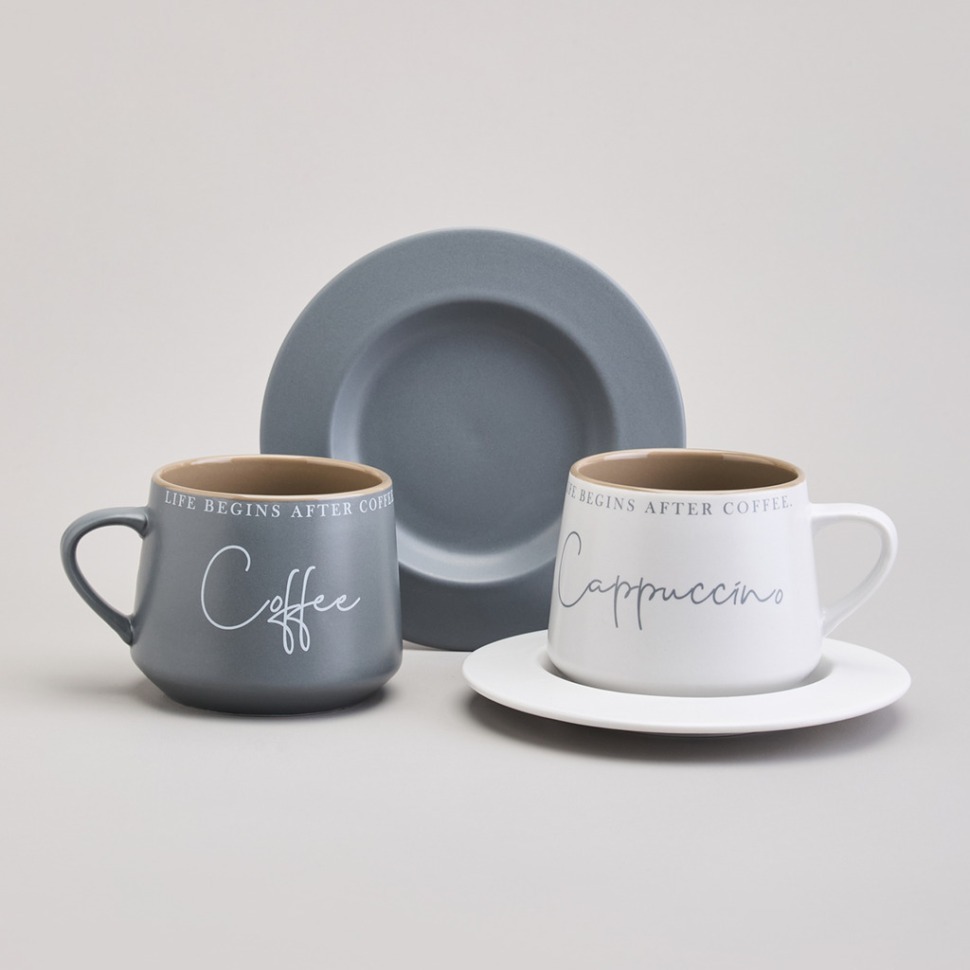 Фото Чайный набор lefard coffeemania на 2 пер. 4 пр. 320 мл (756-477)  - интернет-магазин МегаТерем в Москве