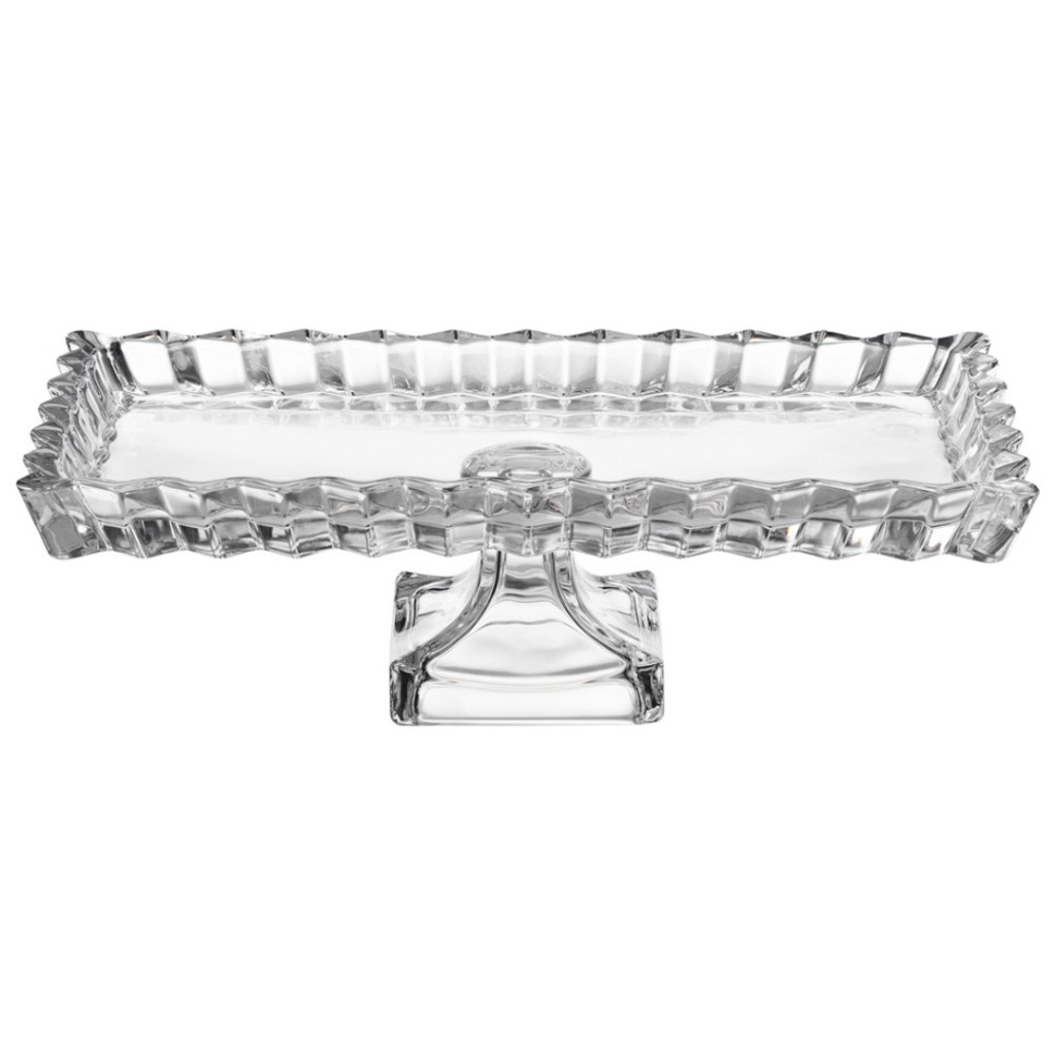 Фото Блюдо сервировочное crystality на ножке 28,5*15*9 см Lefard (345-511) - интернет-магазин МегаТерем в Москве