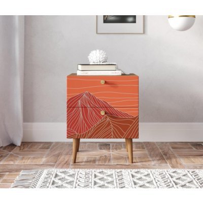 Тумбочка Berber с двумя ящи...