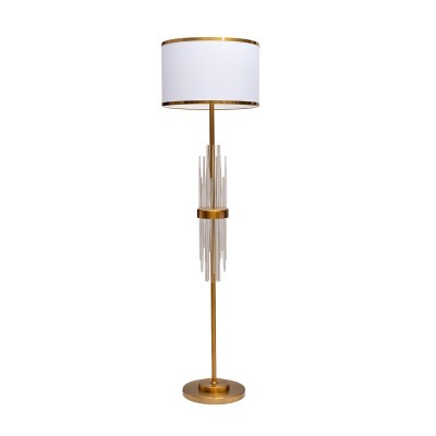 Торшер со стеклянным декоро...