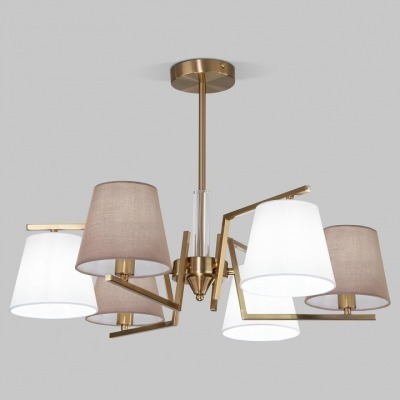 Люстра на штанге Eurosvet Ozark 60149/6 латунь EV_a064975