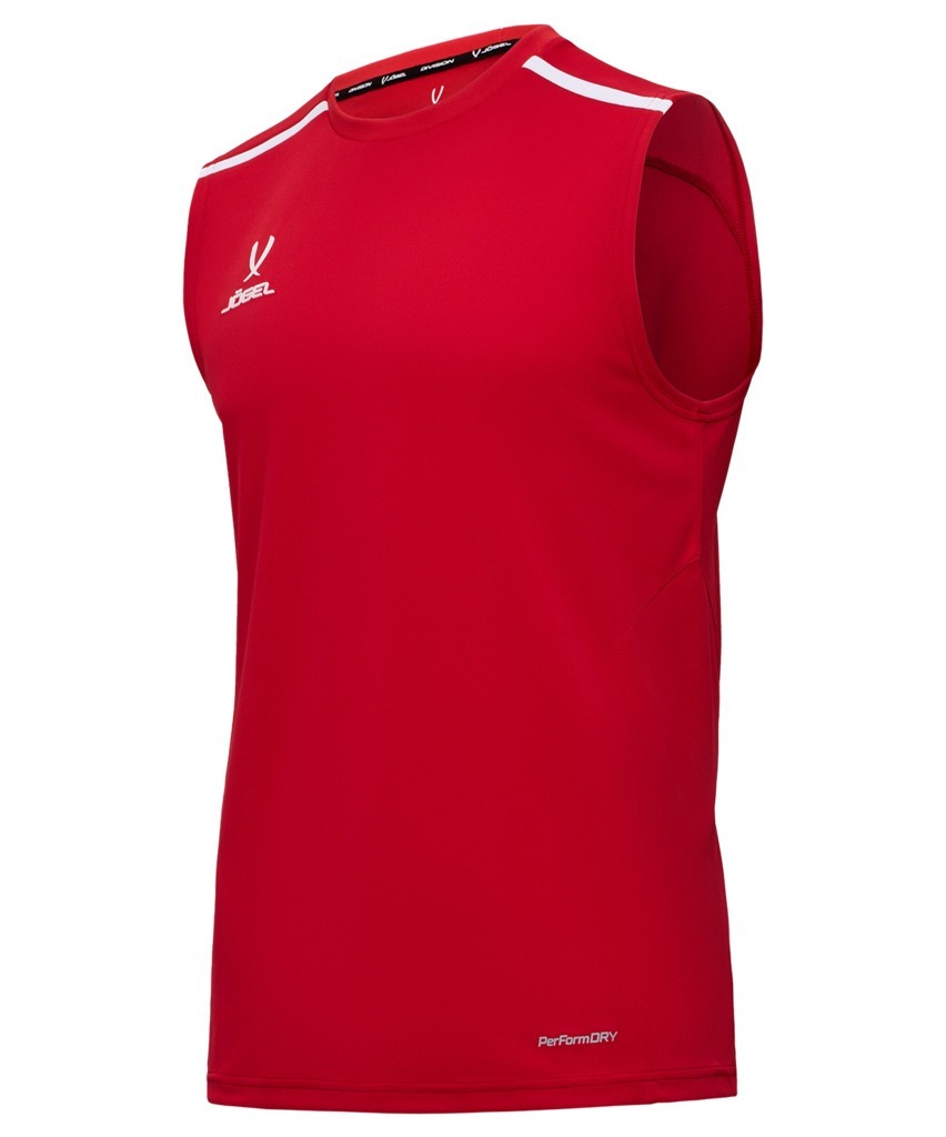 Фото Майка тренировочная JOGEL DIVISION PerFormDRY Training Sleeveless, красный (2117509) - интернет-магазин МегаТерем в Москве
