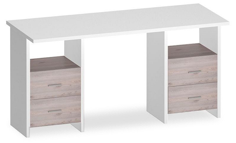 Фото Стол письменный Домино Lite СКЛ-Прям150+2ТЯЛ MER_SKL-Pryam150-2TYAL_BEN - интернет-магазин МегаТерем в Москве