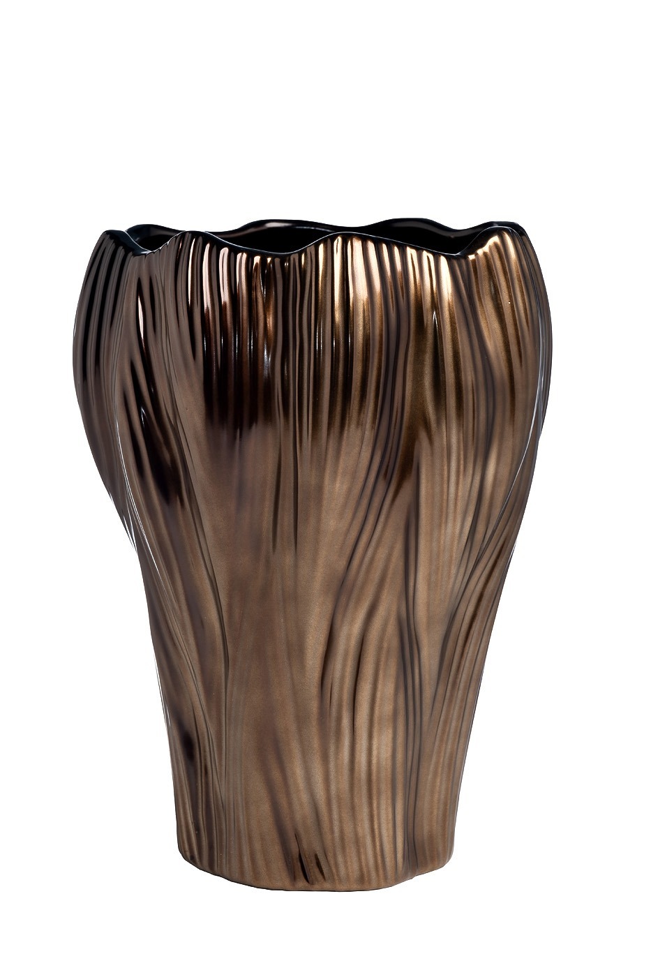 Фото Ваза керамическая золотая d20*25см (TT-00012719) - интернет-магазин МегаТерем в Москве