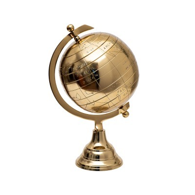 Глобус на подставке золотой...
