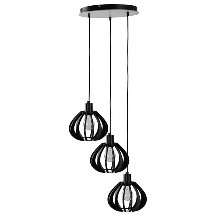 Фото Подвесной светильник Imex MD.9008 MD.9008-3-P-BK IMX_MD.9008-3-P-BK - интернет-магазин МегаТерем в Москве